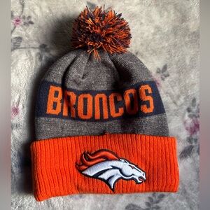Broncos Beanie - Orange and Gray